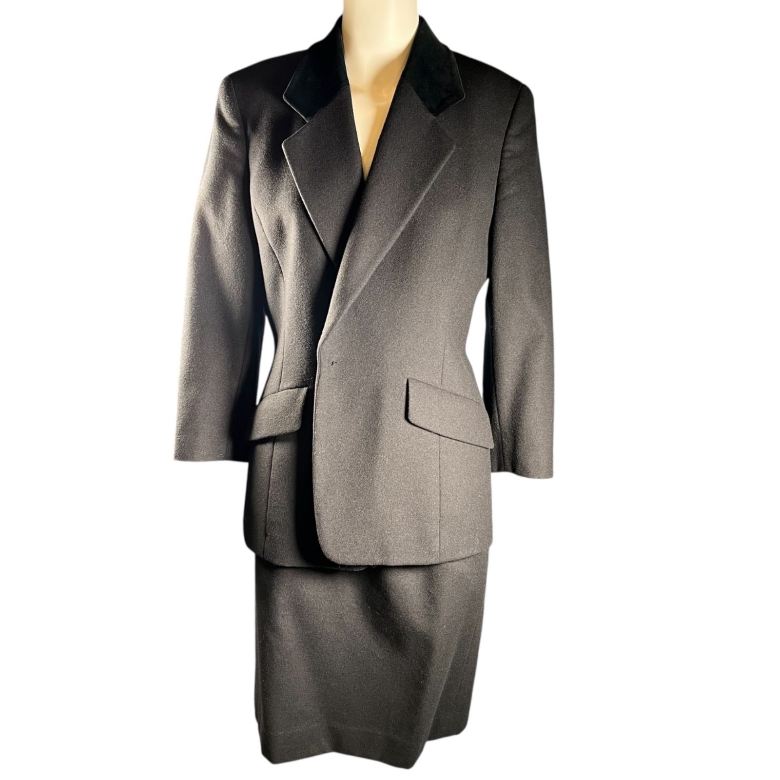 管2512-229】Burberrys' バーバリーズ ウール レディース スーツ