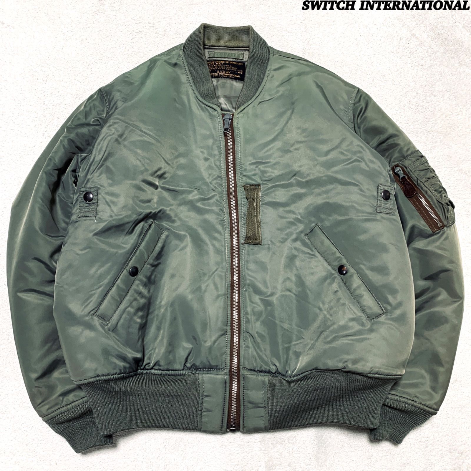B.S.C BY SWITCH INTERNATIONAL MA-1 フライトジャケット ボンバー