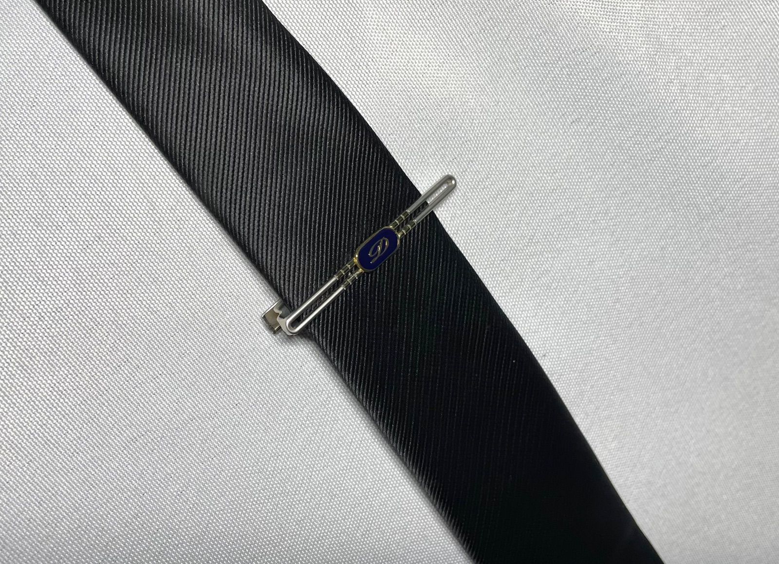 美品 希少 S.T.Dupont デュポン Dロゴ くり抜きデザイン ダーク