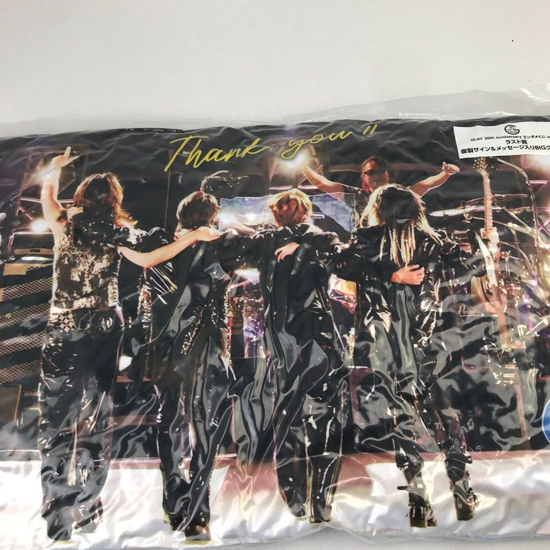 GLAY エンタメくじ ラスト賞 BIGクッション 中古品】 GLAY 複数サイン＆メッセージ入りBiGクッション 「GLAY 30th