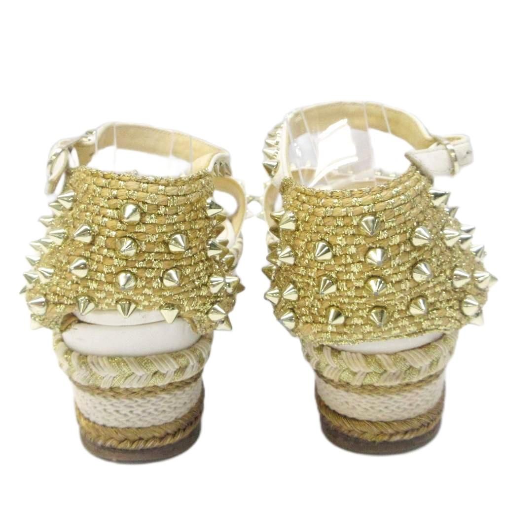 クリスチャンルブタン Christian louboutin スパイクスタッズ ジュート