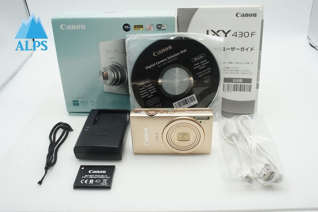 美品 Canon キヤノン IXY 430F ゴールド コンパクトデジタルカメラ 元