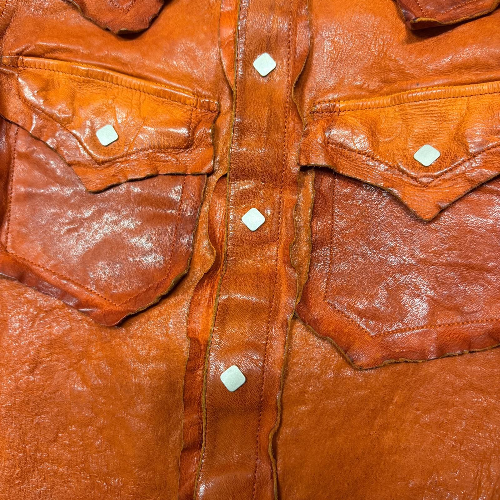 参考上代297000円 未使用 ISAMUKATAYAMA BACKLASH 25SS “EZO LEATHER