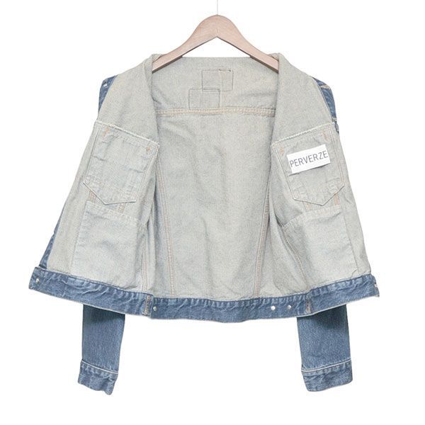 PERVERZE パーバーズ Nano Mist Denim-jacket 3rdデニムジャケット G