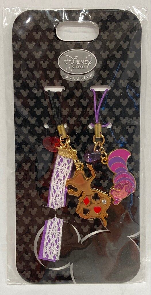 ディズニーストア ペアストラップ ふしぎの国のアリス アリス&チェシャ