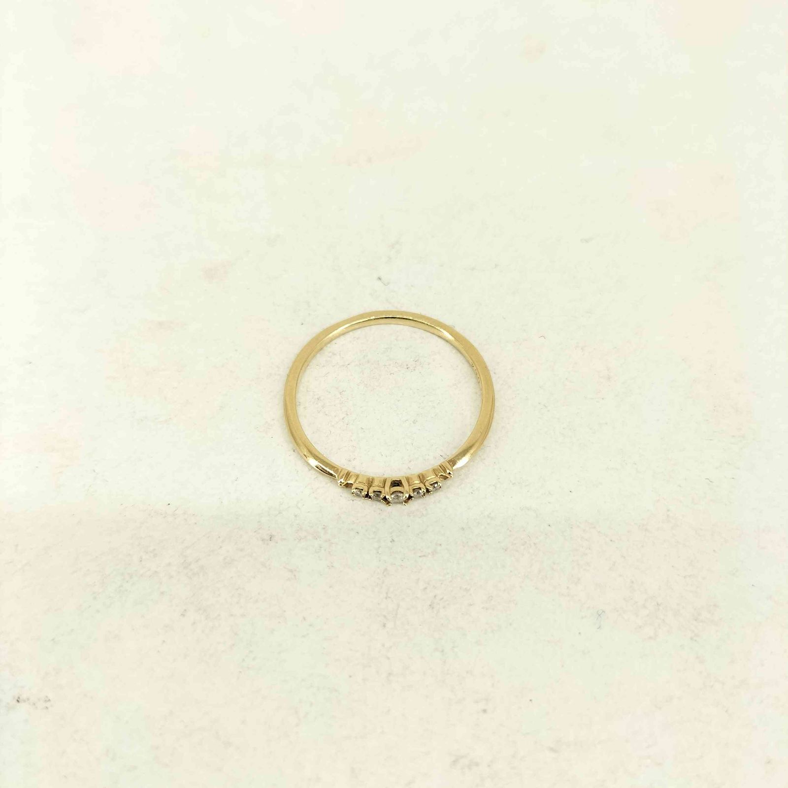 アガット agete 0.04ct K10 ダイヤモンドリング レディース 13号