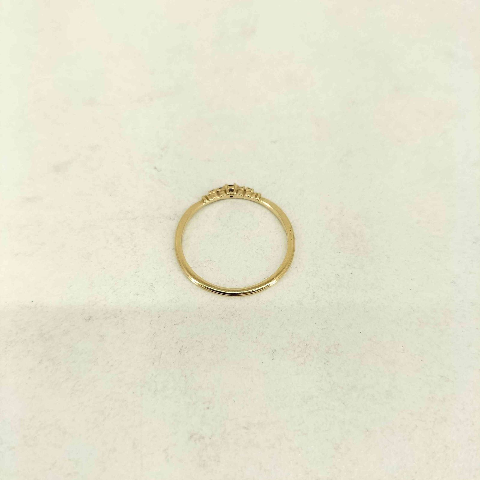 アガット agete 0.04ct K10 ダイヤモンドリング レディース 13号