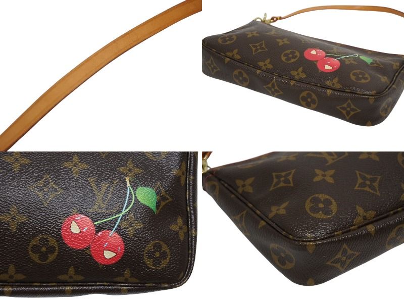 極美品 LOUIS VUITTON ルイヴィトン モノグラム チェリー ポシェット