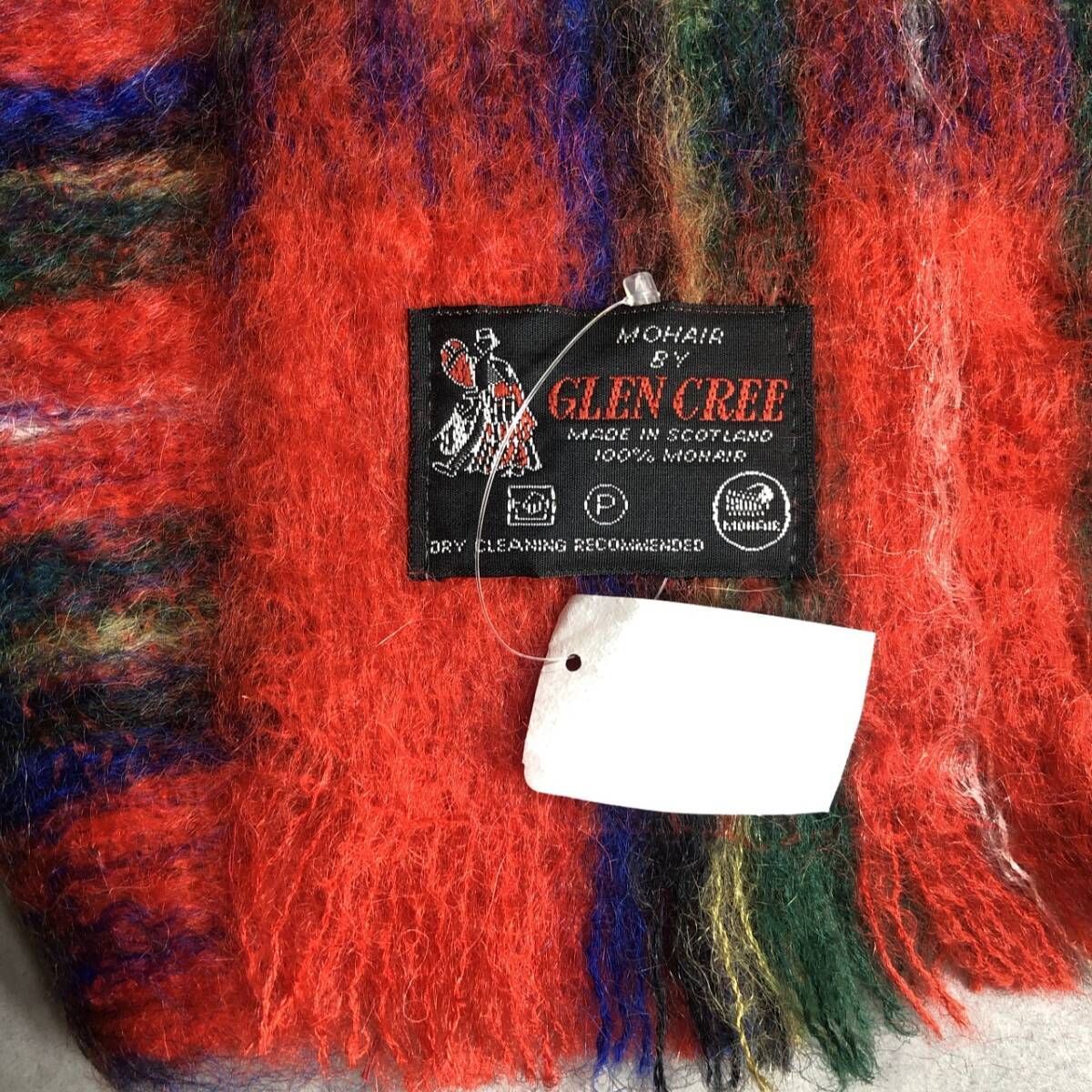 GLEN CREE　モヘア毛布 　グレンターフ　スコットランド製　WAKO GLEN CREE グレンクリー モヘア100% 大判マフラー スコットランド製