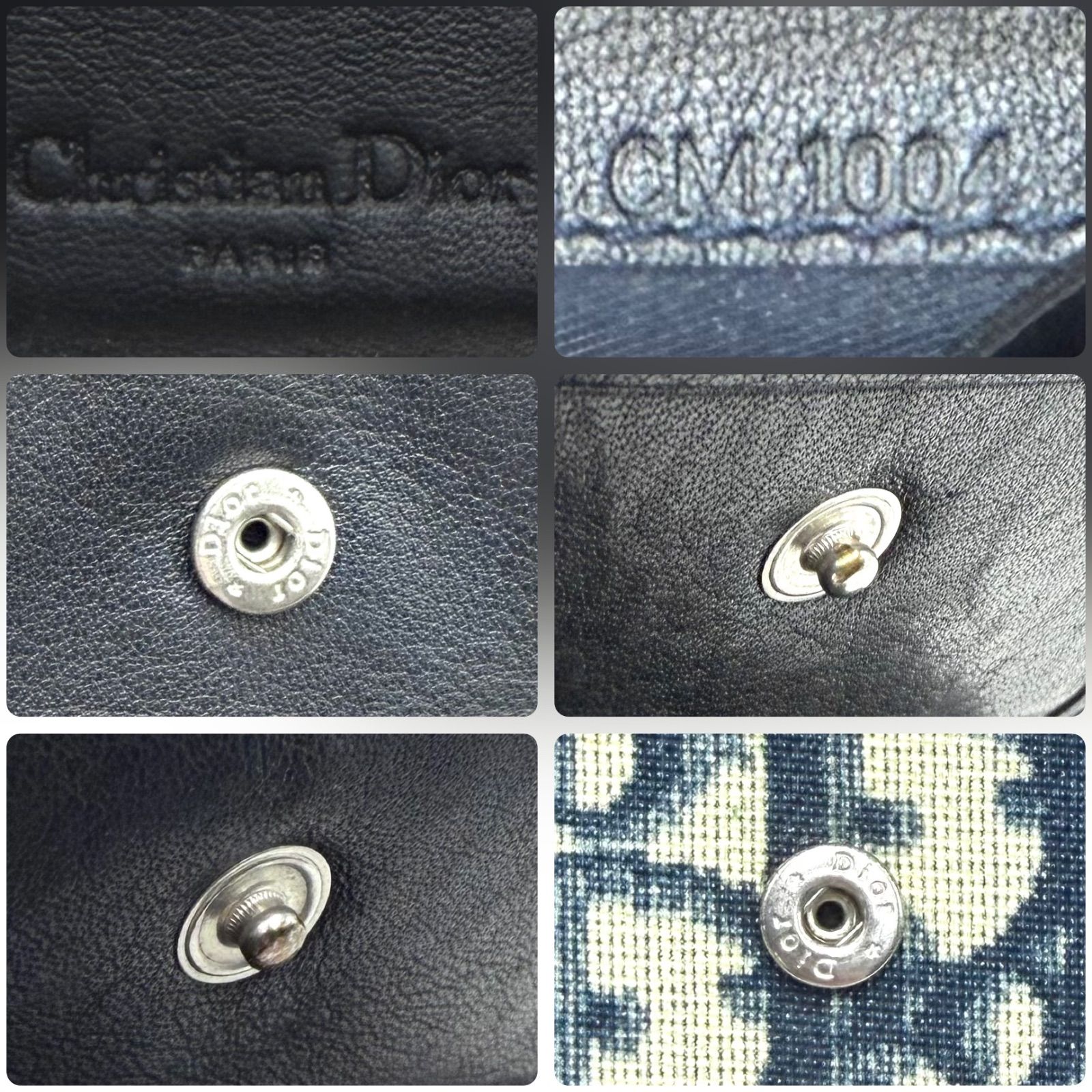 クリスチャン・ディオール Christian Dior トロッター 三つ折り財布 