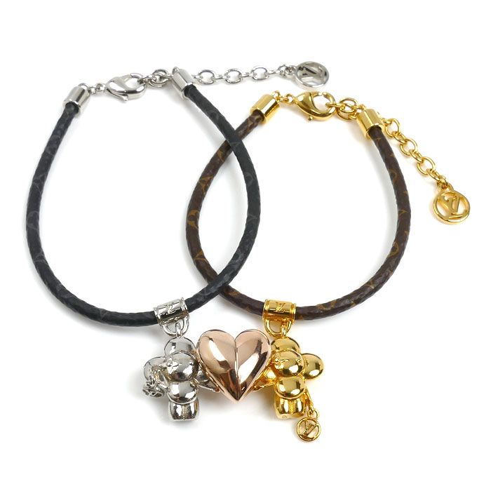 LOUIS VUITTON ルイ・ヴィトン モノグラムキャンバス メタル ブラスレ