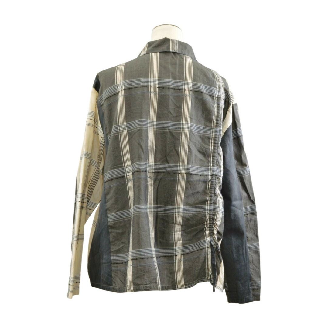 ジウ 慈雨 JIU センソユニコ Sensounico シャツ 長袖 変形 チェック