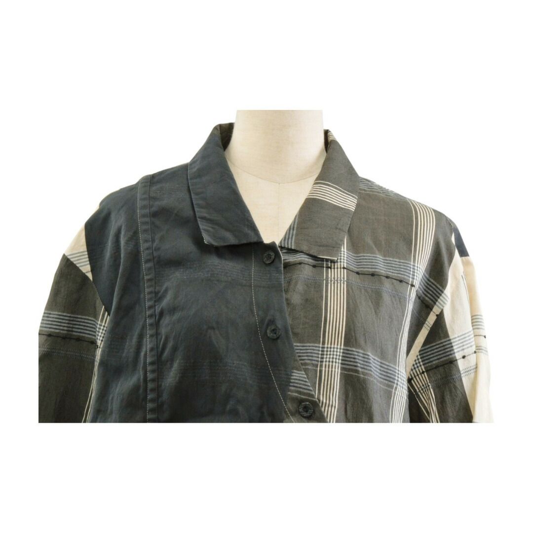 ジウ 慈雨 JIU センソユニコ Sensounico シャツ 長袖 変形 チェック