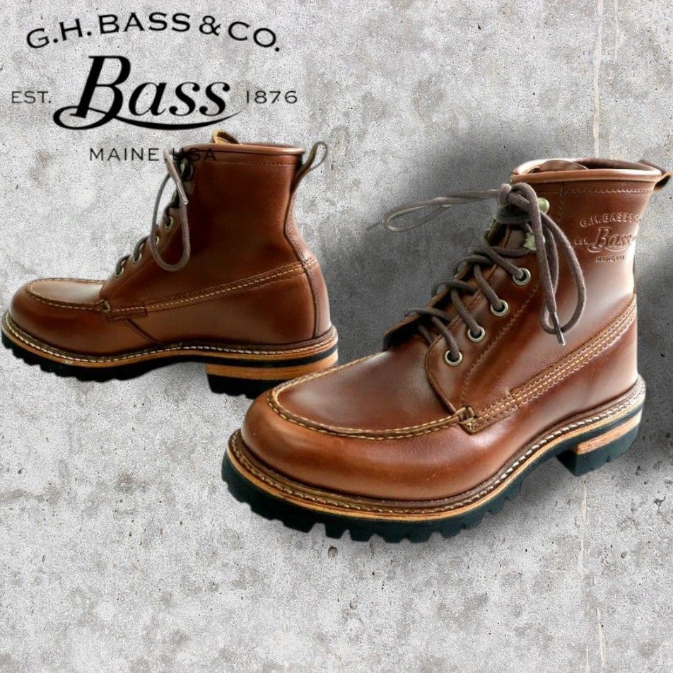 G.H.BASS ジーエイチバス 本革 vibramソール オイルドレザー