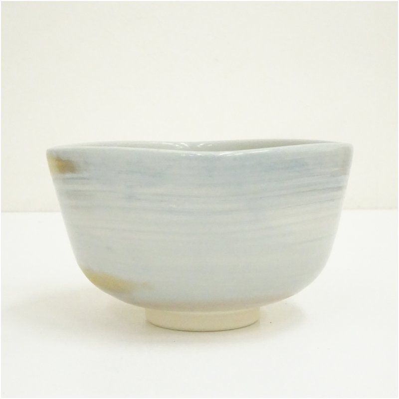 京焼 山川巌造 色絵歌留多茶碗（共箱） 茶道 抹茶 おしゃれ 抹茶茶碗