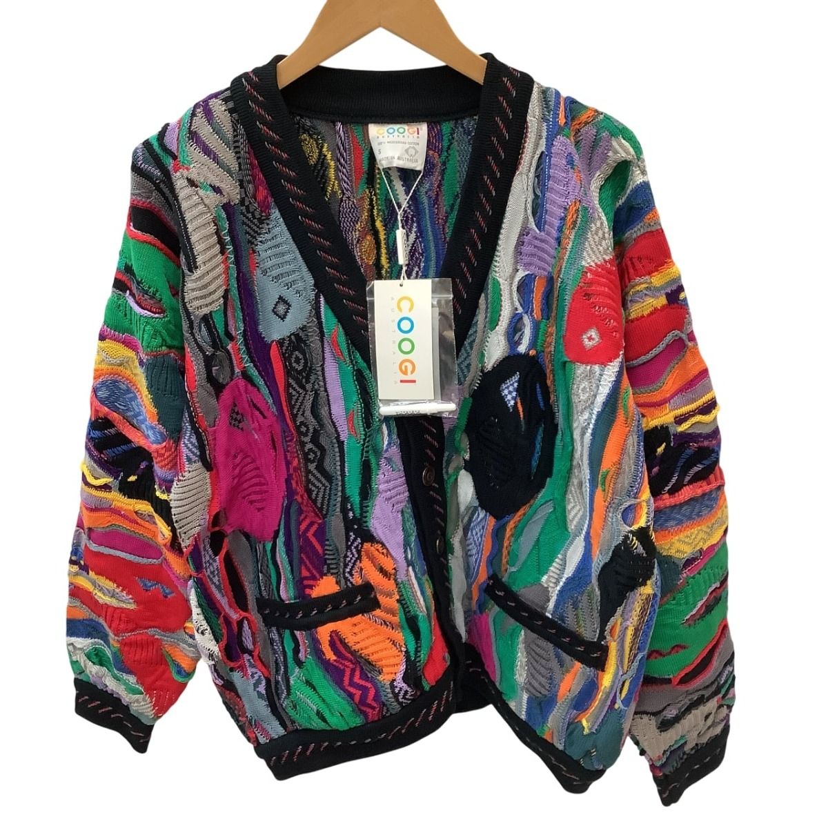 ♪♪coogi クージー 未使用 タグ付き 3Dニット カーディガン SIZE S