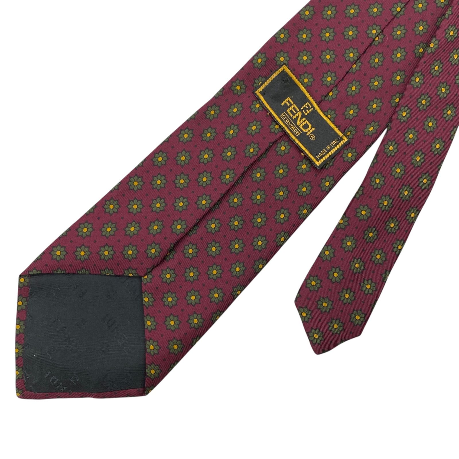 ☆EM1271 フェンディ ネクタイ 紳士 ビジネス ボルドー - メルカリ