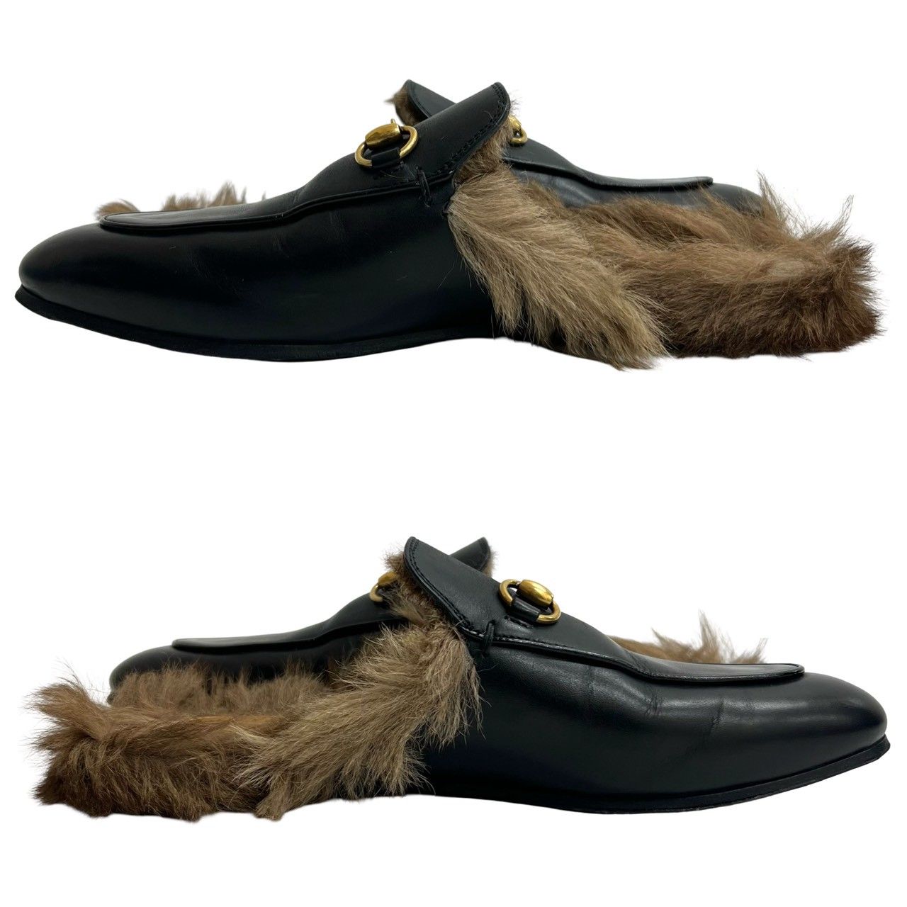 極 美品 袋付 GUCCI グッチ プリンスタウン ホースビット 金具 レザー