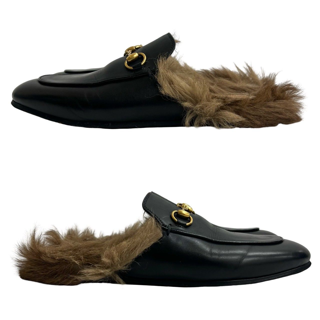 極 美品 袋付 GUCCI グッチ プリンスタウン ホースビット 金具 レザー