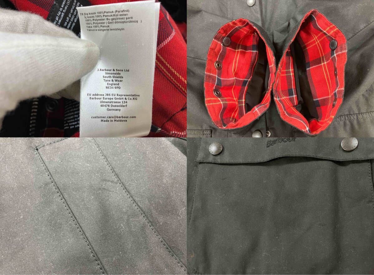 BARBOUR バブアー 黒 オイルジャケット ワックスジャケット ジップ