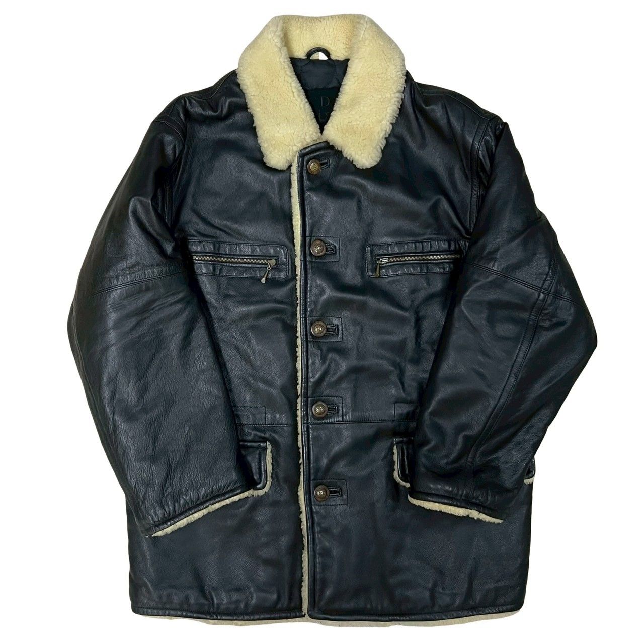 極 美品 Christian Dior クリスチャンディオール レザー ムートン