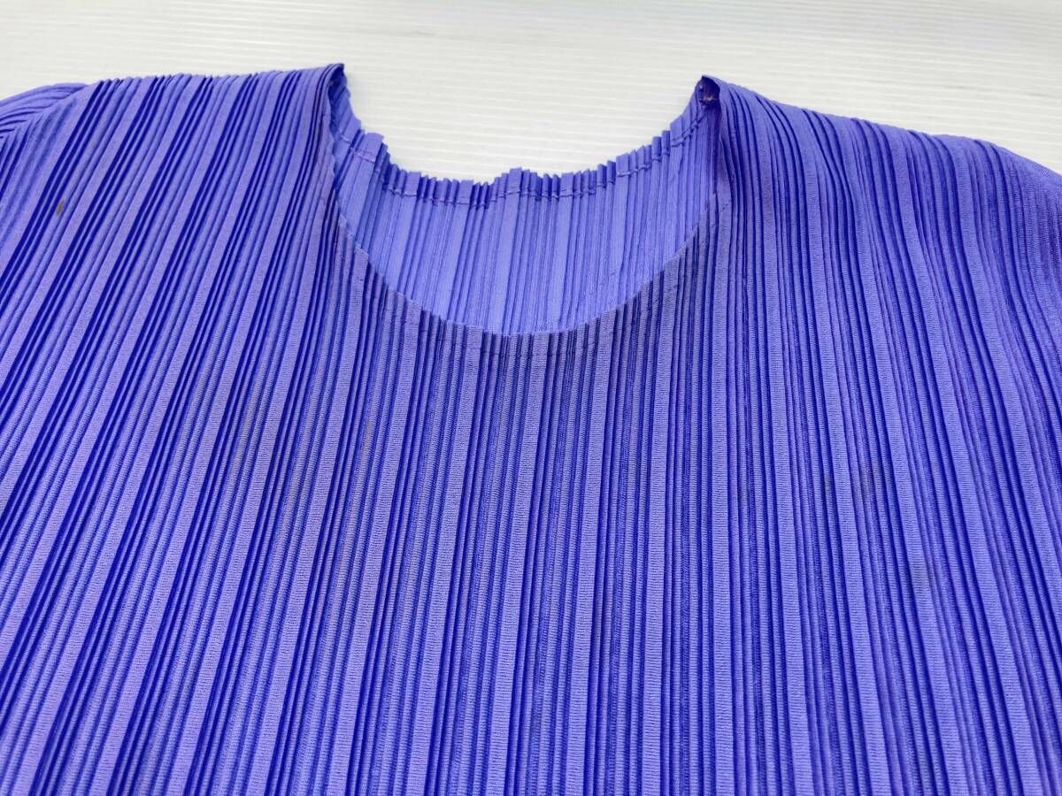 ISSEY MIYAKE イッセイミヤケメン　プリーツベスト　パープルブルー ISSEY MIYAKE イッセイミヤケメン プリーツベスト パープルブルー メンズ