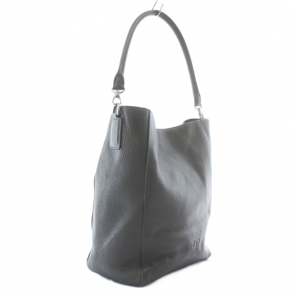 ヒロフ HIROFU トートバッグ ワンショルダー レザー ロゴ 型押し