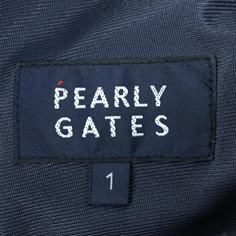 超美品】パーリーゲイツ スカート ダークネイビー 地模様 裏地付 後ろ