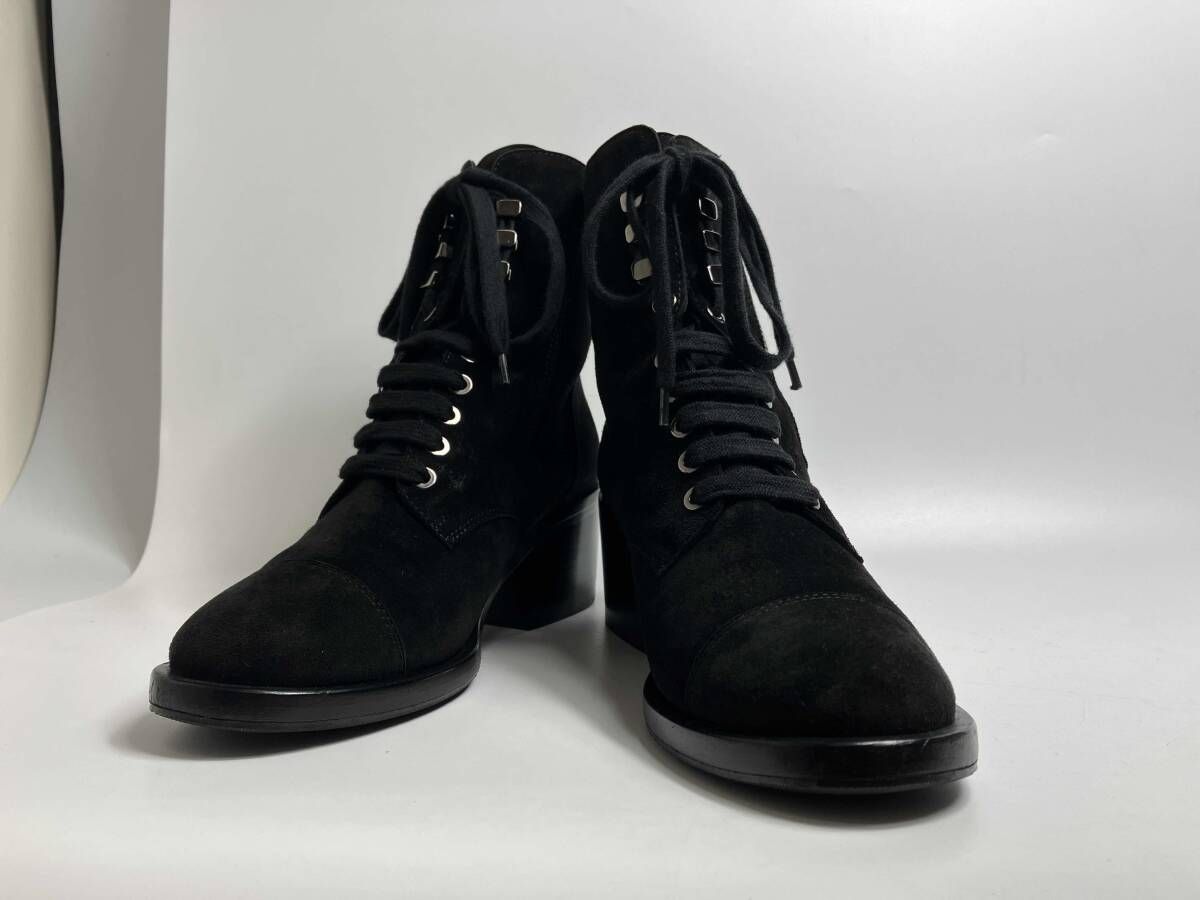CHANEL ショートブーツ／スウェード／ブラック - メルカリ