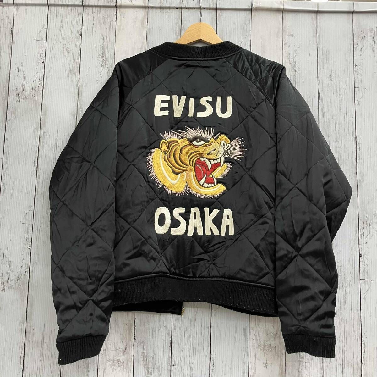 エヴィス　スカジャン サイズ44 EVISU エビス/スカジャン/サイズ44/リバーシブル/20周年/七福神/ベロア