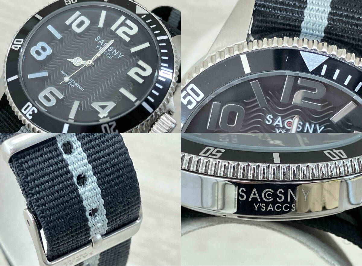 SACSNY Y'SACCS SYA-15105 クォーツ サクスニーイザック 黒文字盤