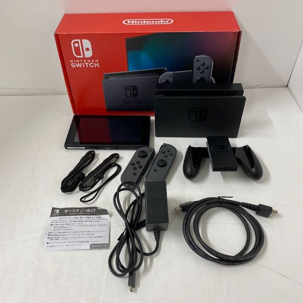 08w14834【動作確認済み】Nintendo Switch グレー XKJ ニンテンドー