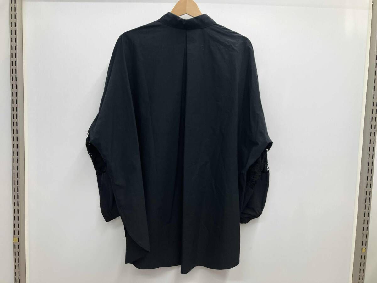 BEARDSLEY ビアズリー 22AW 袖レース切り替えシャツ 長袖 比翼ボタン 