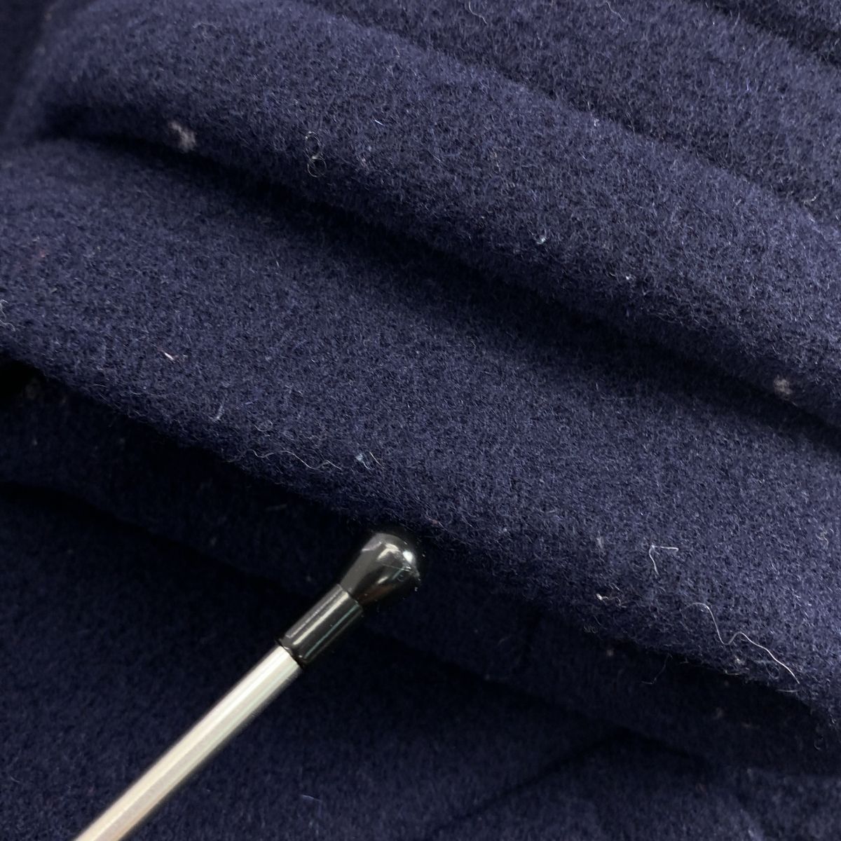 美品✨サカイラック　ピーコート　ウール　金ボタン　レザーパイピング　ネイビー　M 美品✨サカイラック ピーコート ウール 金ボタン レザーパイピング