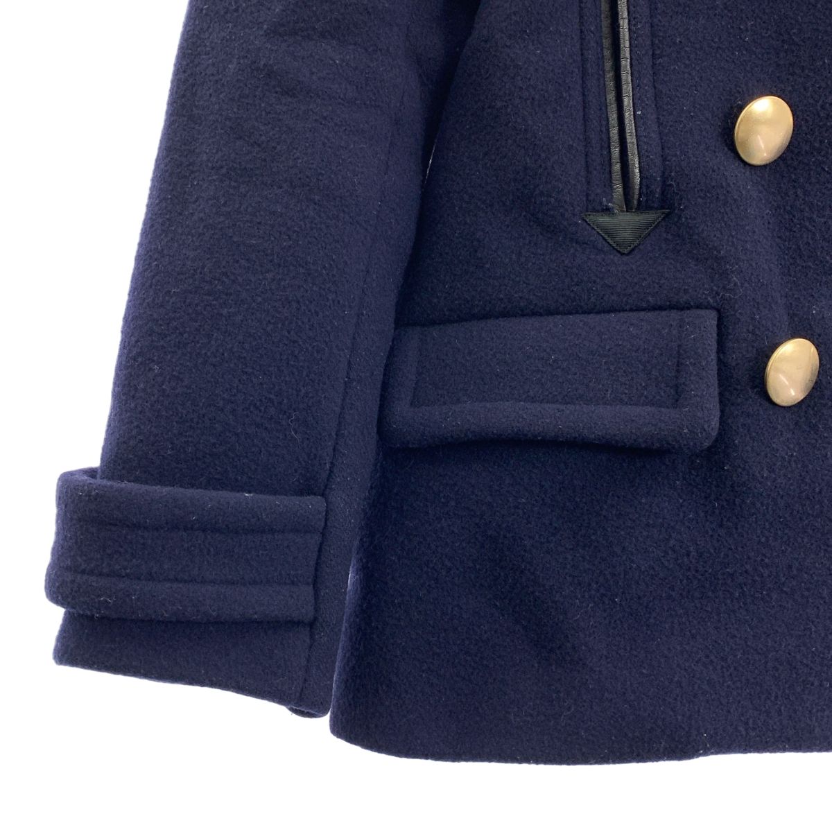 sacai luck / サカイラック | ウール 金ボタン Pコート | 2 | ネイビー
