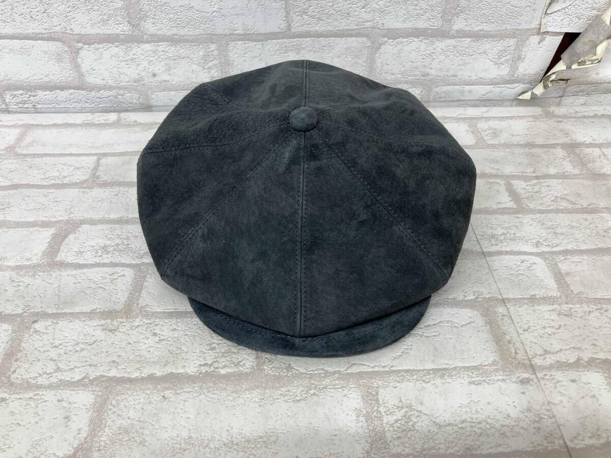 STETSON PIG SUEDE CASKET SE829-25A00  ステットソン ピグ スエード キャスケット ハンチング帽 メンズ ダークグレー 58cm 日本製