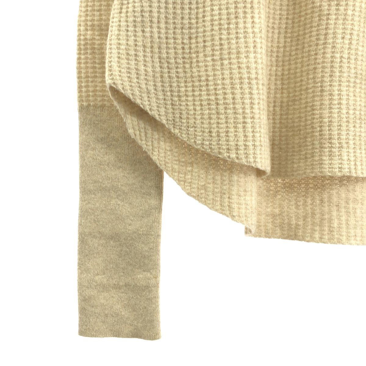 【美品】L’Appartement（アパルトモン）カシミヤ混サーマルニット 未使用級】アパルトモン カシミヤ混 サーマルニット ベージュ - メルカリ