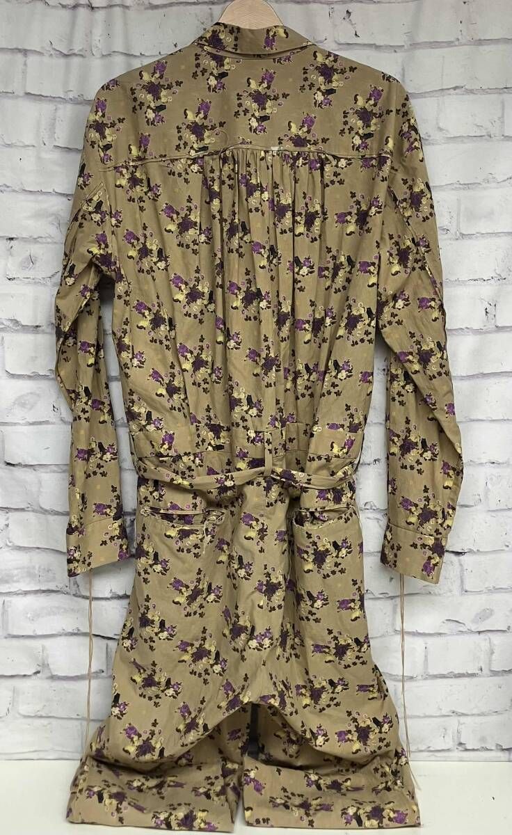 ボタン破損】Midorikawa ミドリカワ 23SS Jumpsuit 総柄ジャンプスーツ