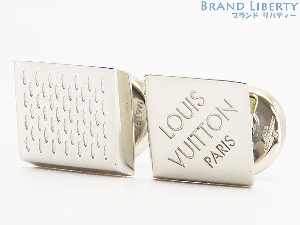 LOUIS VUITTON M61975 ダミエ　ロゴ　カフリンクス　カフス LOUIS VUITTON M61975 ダミエ ロゴ カフリンクス カフス