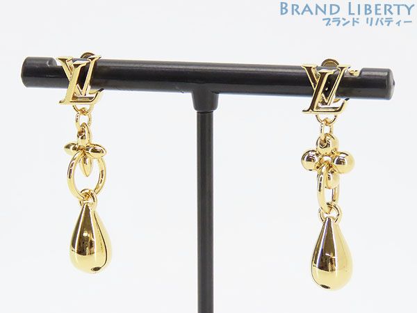 【レア、限定品】【送料無料】ルイヴィトン ピアスM00771 レア美品】ルイヴィトン LOUIS VUITTON ブックル ドレイユ パンダント