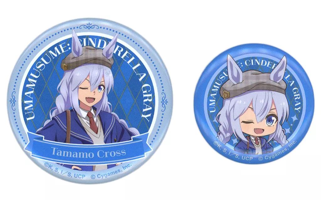 中古】バッジ・ピンズ タマモクロス 缶バッジセット 「アニメ ウマ娘