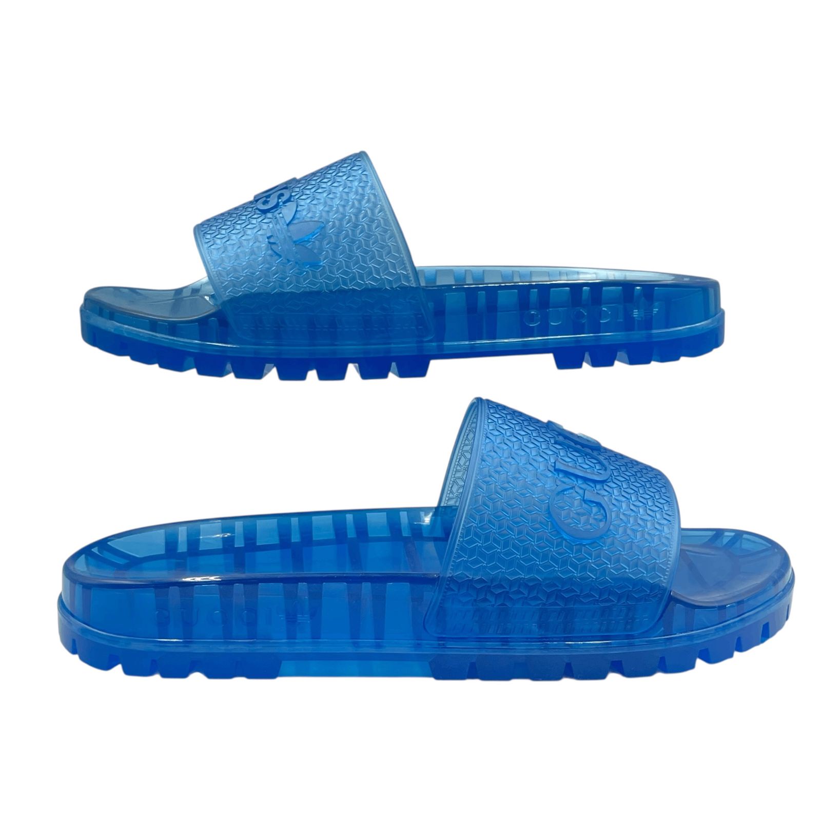 未使用品 GUCCI × adidas グッチxアディダス ブルー スライドサンダル