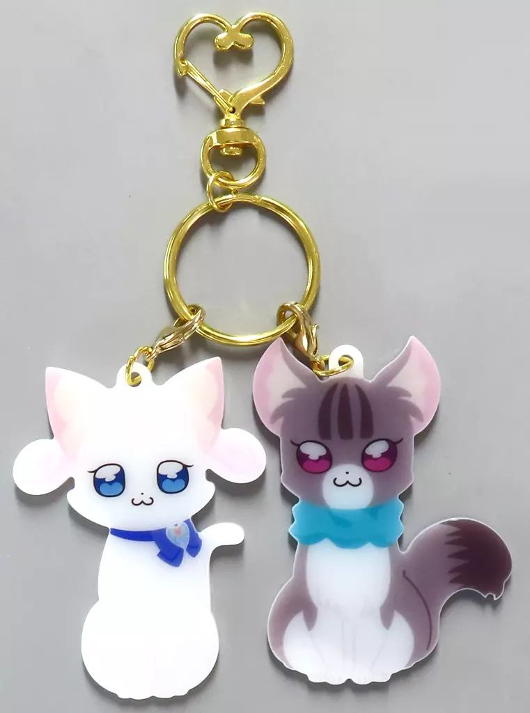 中古】キーホルダー 猫屋敷ユキ＆猫屋敷まゆ(猫姿) ツインキーホルダー