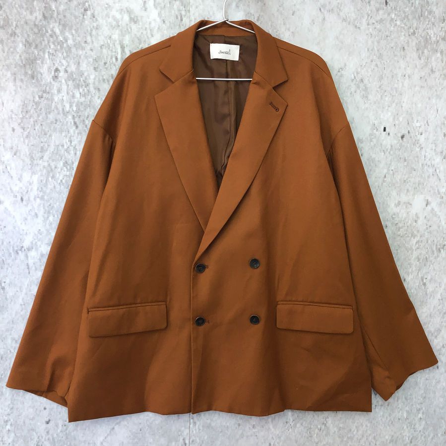 soerte ソエルテ オーバーサイズ ダブルブレスト ジャケット オレンジ 