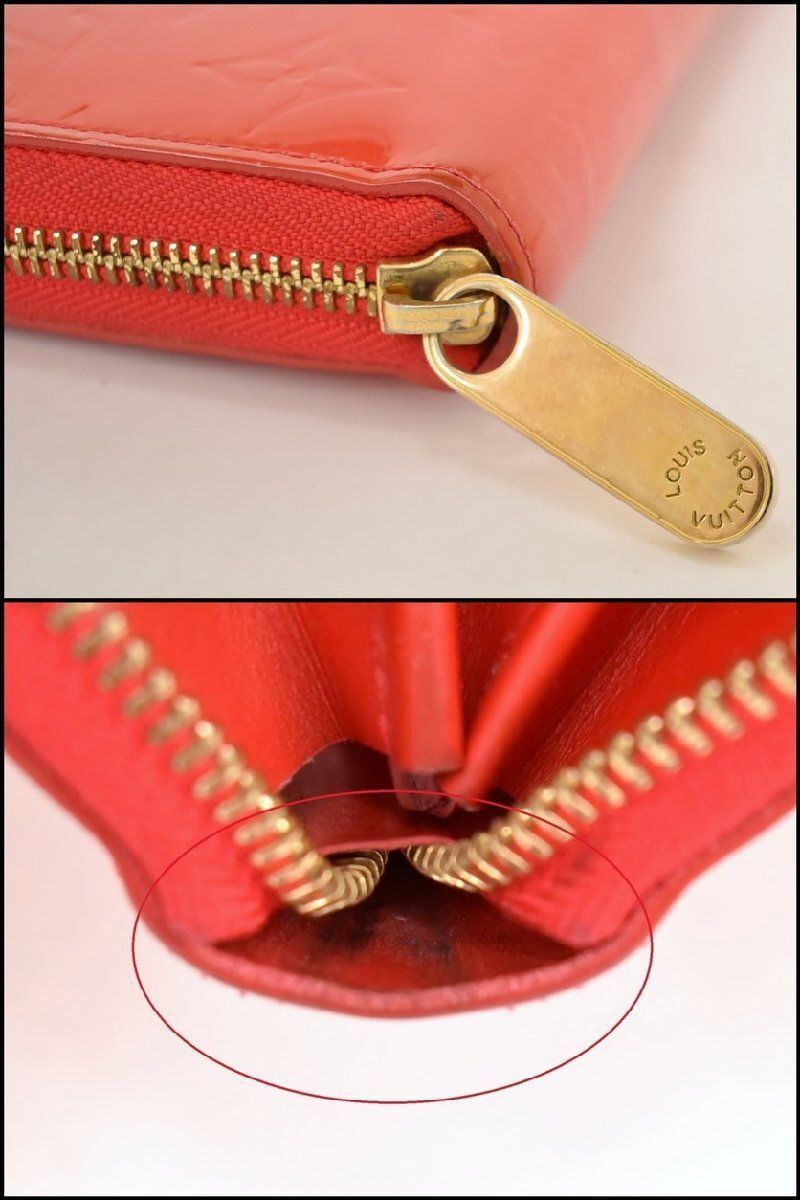 ルイヴィトン LOUIS VUITTON 長財布 ヴェルニ ジッピーウォレット