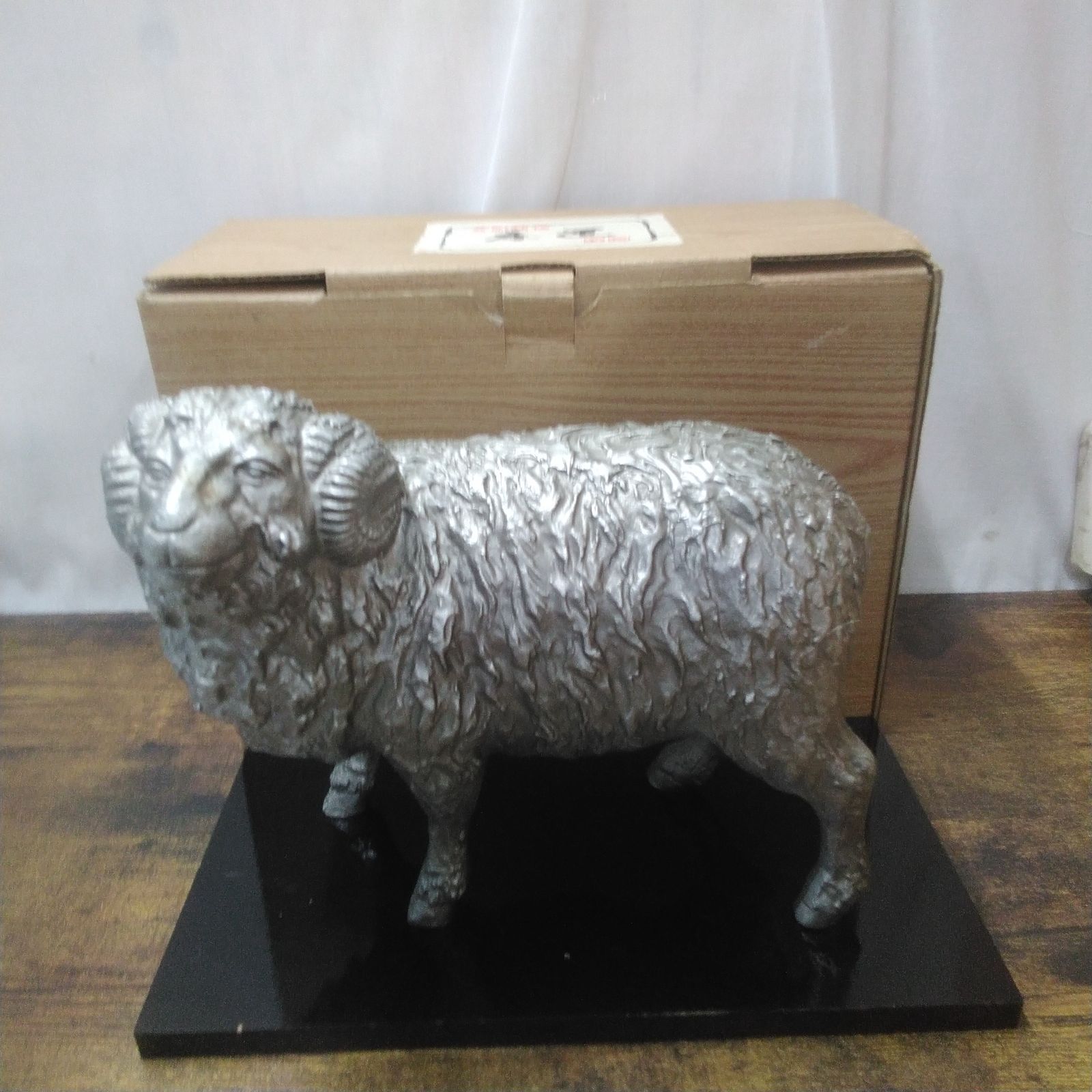 鋳造品 銅製 美術鋳物 床置 羊 R290 - メルカリ