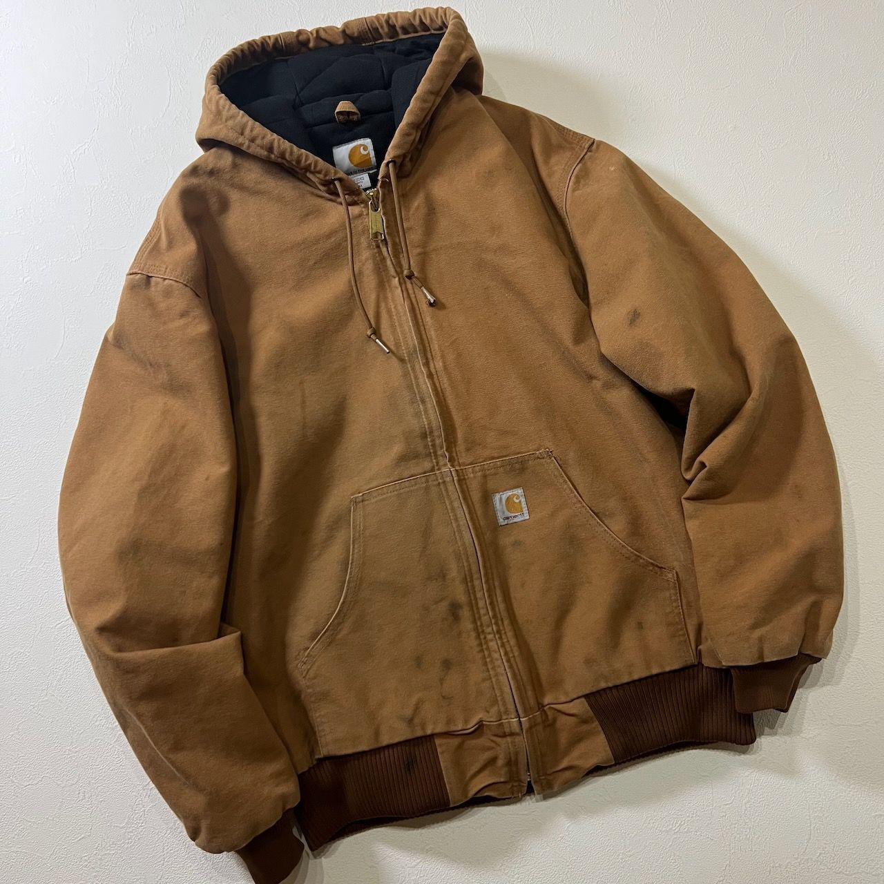 USA Carhartt ダック地 裏地キルティング アクティブジャケット 