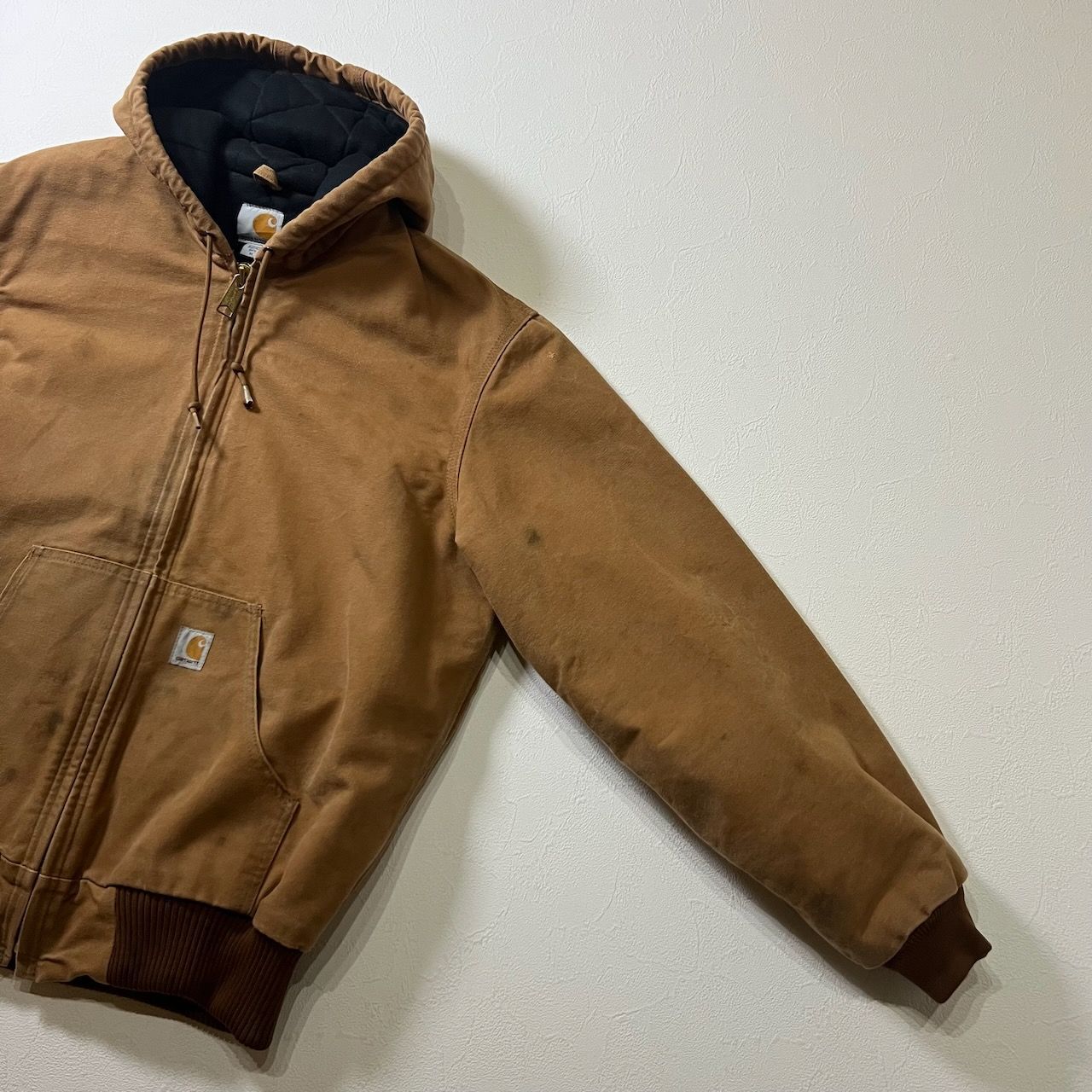 USA Carhartt ダック地 裏地キルティング アクティブジャケット