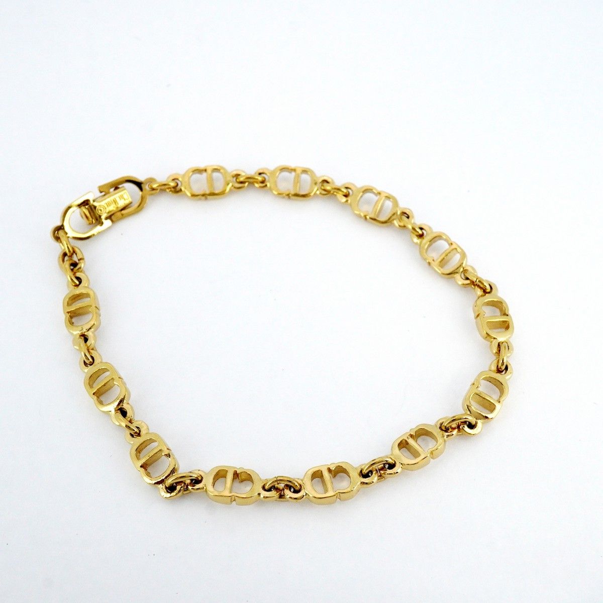 ☆SALE【5jpb0185】クリスチャンディオール ブレスレット CDロゴ GP