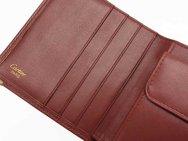 超美品】カルティエ Cartier マストドゥカルティエ 二つ折り財布